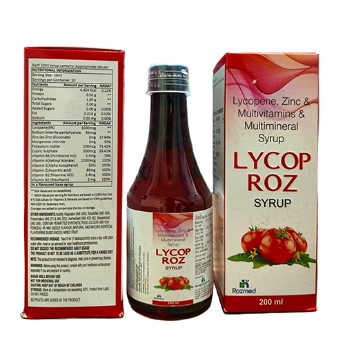 Lycop-roz - Syrups Product by Trunep Healthcare