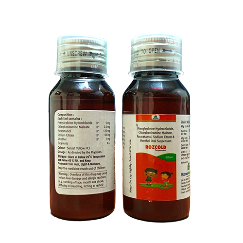 Rozcold Suspenion - Syrups Product by Trunep Healthcare